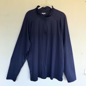 Rhone Shirt Mens XL Session 1/4 Zip Pullover Blue Stretch Performance Golf